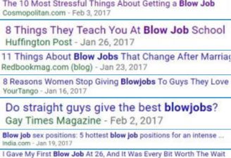 How To Give A Blow Job Is Top News Story
