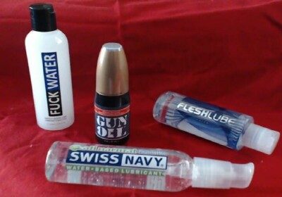 Swiss Navy, Gun Oil and other water based lubes